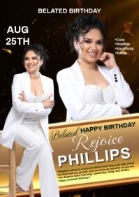 Joyful Birthday  A4 template