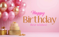 Rosa Birthday Celebration Tabloid Template