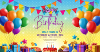Joyful Birthday Celebration Facebook Shared Image template