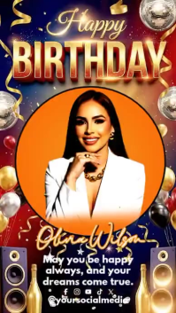 Birthday Celebration เรื่องราวบน Instagram Template