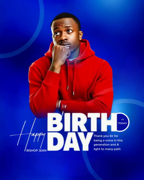 Joyful Birthday Flyer Instagram Portrait template