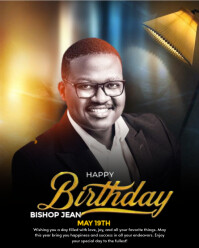 Joyful Birthday Flyer Instagram Portrait template
