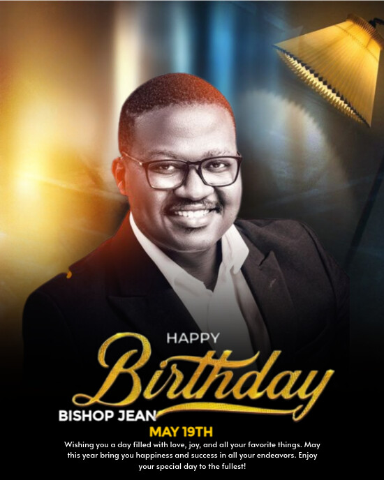 Joyful Birthday Flyer Instagram Portrait template
