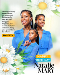 Joyful Birthday Flyer Template Instagram Portrait