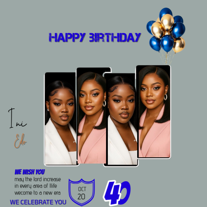 Plantilla de Joyful Birthday Instagram Post | PosterMyWall
