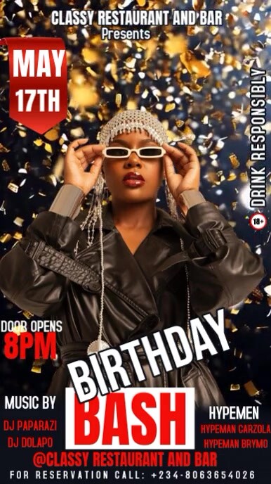 Joyful Birthday Party Instagram Story template