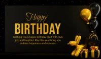 Joyful Birthday Tag Cartellino template