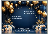 Joyful Birthday Wishes Template  Postcard