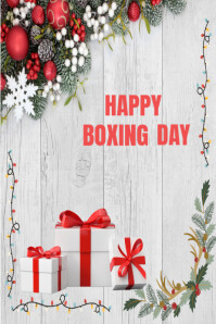 Wit Boxing Day Celebration Poster Template