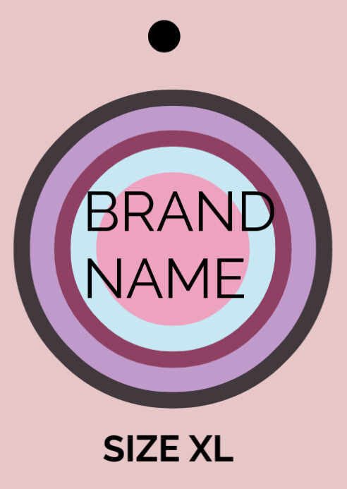 Joyful Branding Tag Design A6 Template | PosterMyWall
