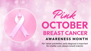 Purple Breast Cancer Awareness Display digitale Template