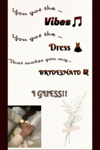 Joyful Bridesmaid  Pinterest Graphic, Happy bridesmaids template