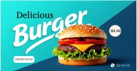 Joyful Burger  Facebook Shared Image template