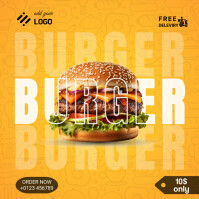 Joyful Burger Instagram Post template