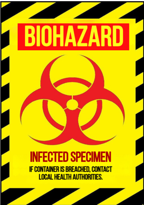 Joyful Caution Sign  A4 template