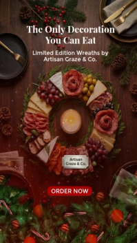 Braun Edible Wreath Promotion Instagram Reel Template