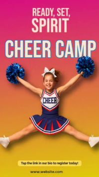 Lyserød Cheer Camp Instagram Reel Template