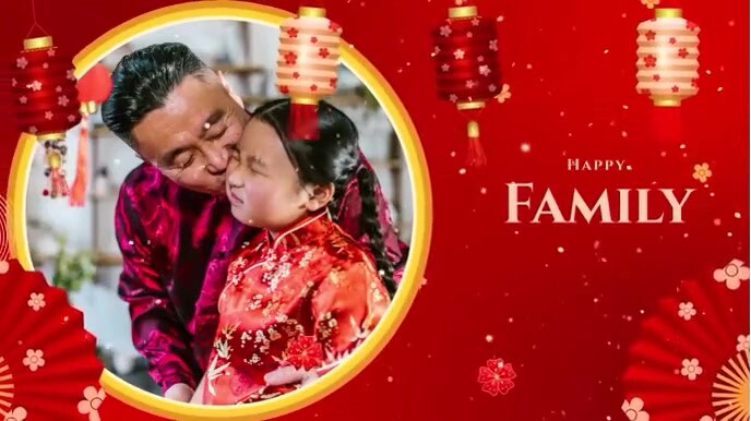 Joyful Chinese New Year Digital Display (16:9) Template | PosterMyWall