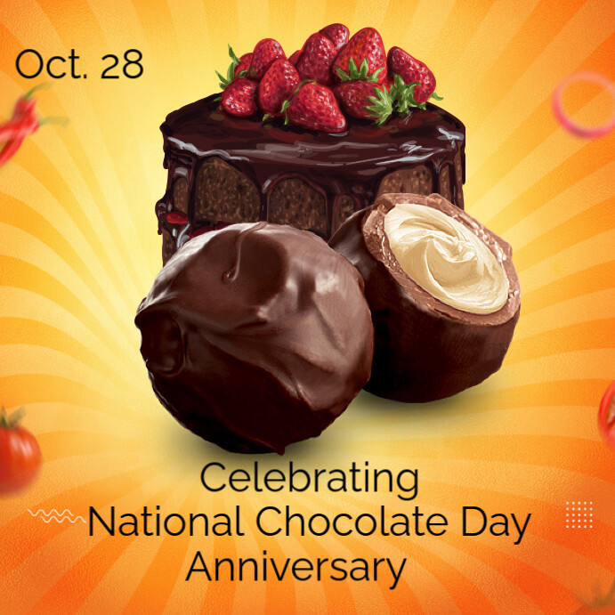 Joyful Chocolate Day Instagram Post Template | PosterMyWall
