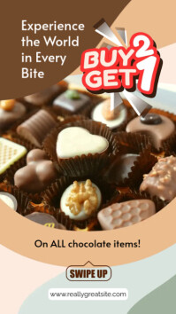 Joyful Chocolate Sale Instagram Story template