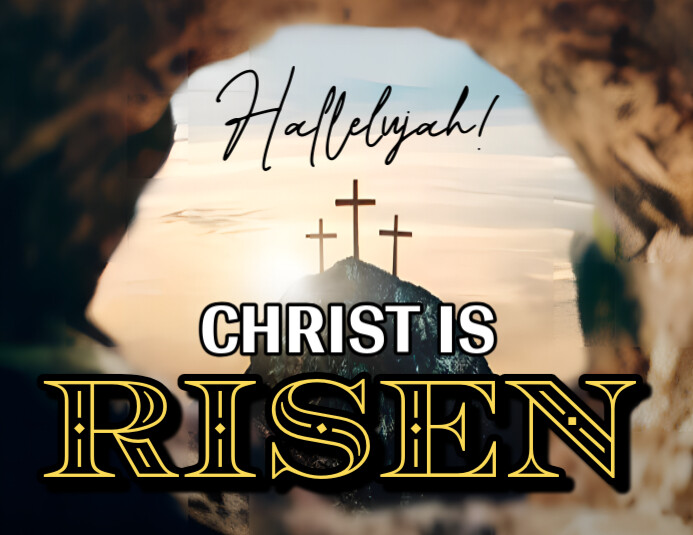 Joyful Christ Is Risen Flyer (us Letter) Template | PosterMyWall