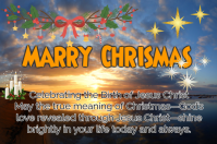 Joyful Christmas Celebration Poster template