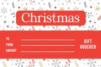 Joyful Christmas Gift Voucher Label template