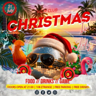 Joyful Christmas in July Party Square Video template