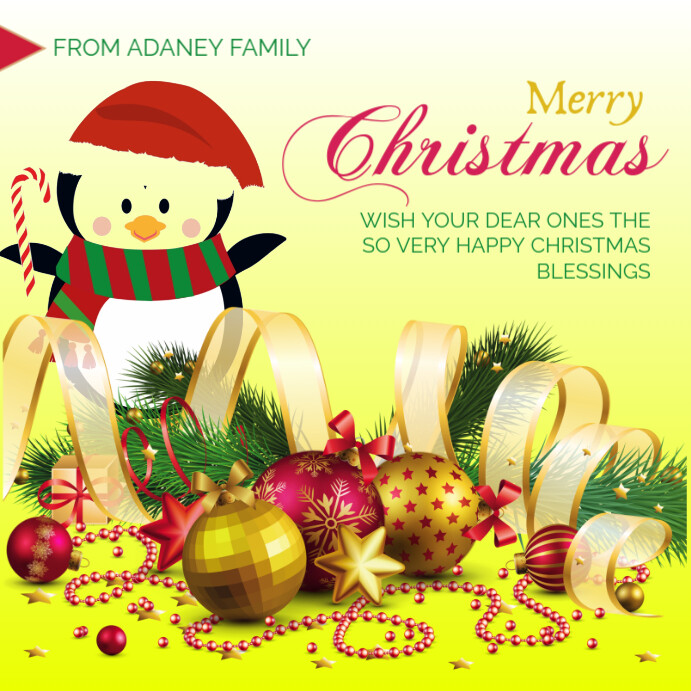 Plantilla de Joyful Christmas Instagram Post | PosterMyWall