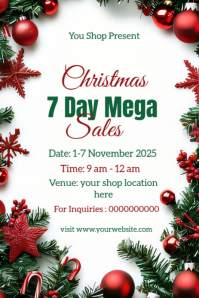Joyful Christmas Offer  Pinterest Graphic template