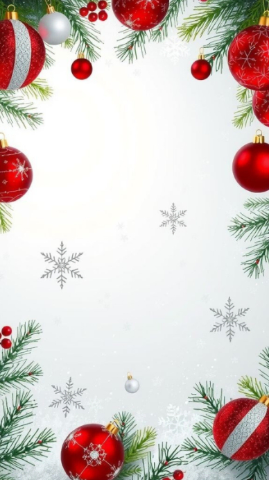Modèle Joyful Christmas Ornaments Frame Instagram Story | PosterMyWall