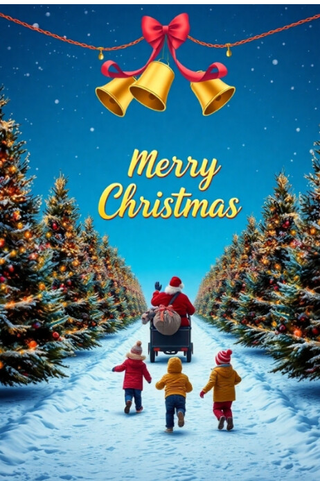 Plantilla de Joyful Christmas Poster | PosterMyWall