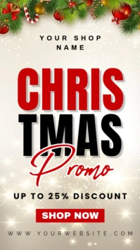 Joyful Christmas Sale Digital Display (9:16) template