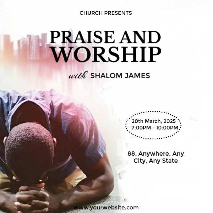 Copy of Joyful Church Events Program Design Instagram Post | PosterMyWall