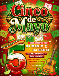 Joyful Cinco de Mayo Celebration Flyer template