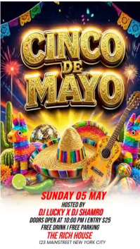 Joyful Cinco de Mayo Celebration Instagram Story Video template