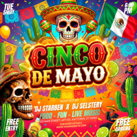 Joyful Cinco de Mayo Celebration Square template