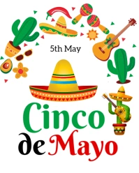 Joyful Cinco De Mayo Instagram Portrait template