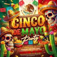 Joyful Cinco de Mayo Party Instagram Post template