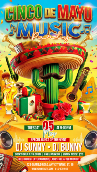 Joyful Cinco de Mayo Party Instagram Story template