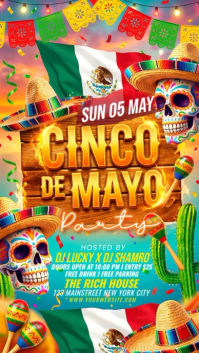 Joyful Cinco de Mayo Party Instagram Story Video Instagram-Story template