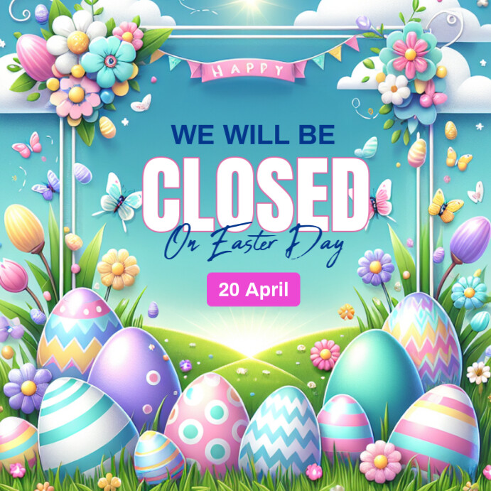 Easter Closure Announcement Template | PosterMyWall