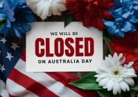 Joyful Closed On Australia Day  Postcard 明信片 template