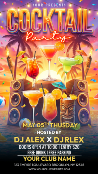 Joyful Cocktail Party Instagram Story template