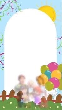 Joyful Cocomelon Kids Birthday Card Template | Cute Editable Party Invitation Digital Display (9:16)