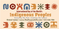 Joyful Colourful Indigenous People  Eventbrite Banner template