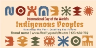 Joyful Colourful Indigenous People  Eventbrite Banner template