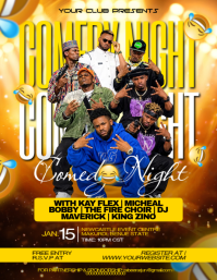 Comedy Night Event Flyer Template