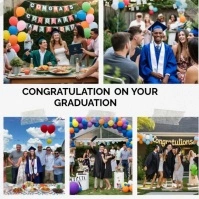 Joyful Congratulation On Your Graduatiob Instagram Post template