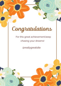 Joyful Congratulations  A4 template
